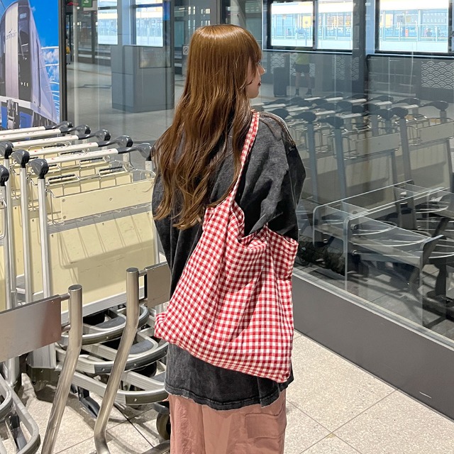 ギンガムチェックショルダーバッグ | ファッション通販サイト NUGU