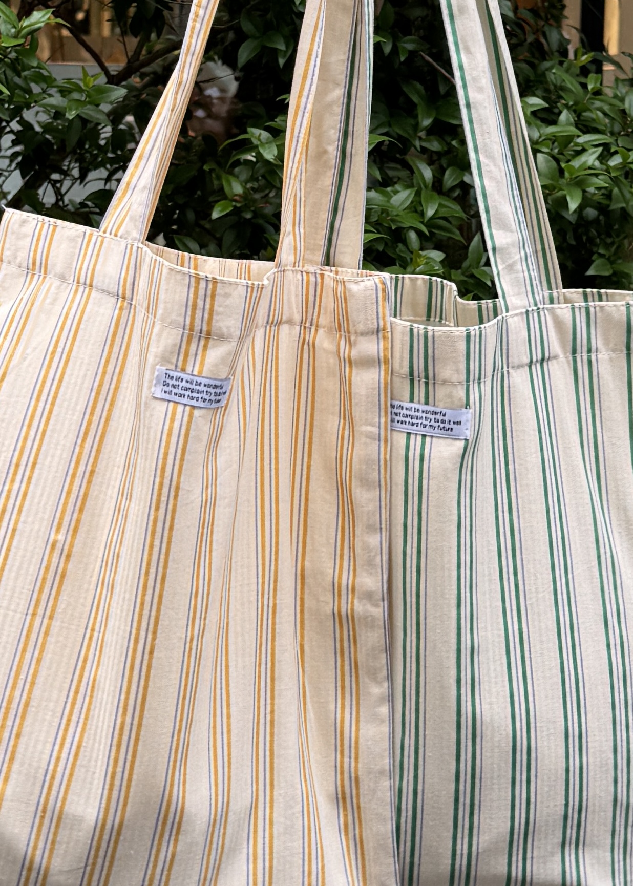 ワンポイント ストライプ トートバッグ | ファッション通販サイト NUGU