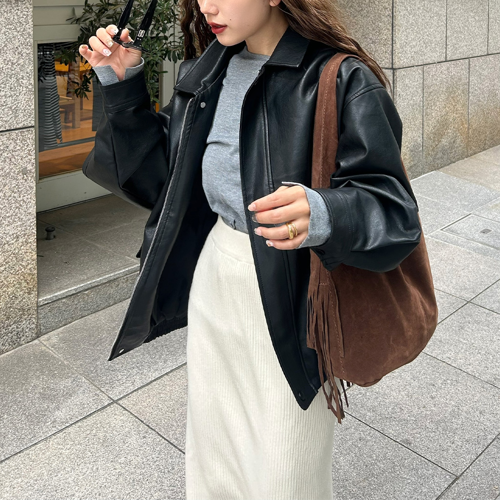 カラーレザージャケット | ファッション通販サイト NUGU