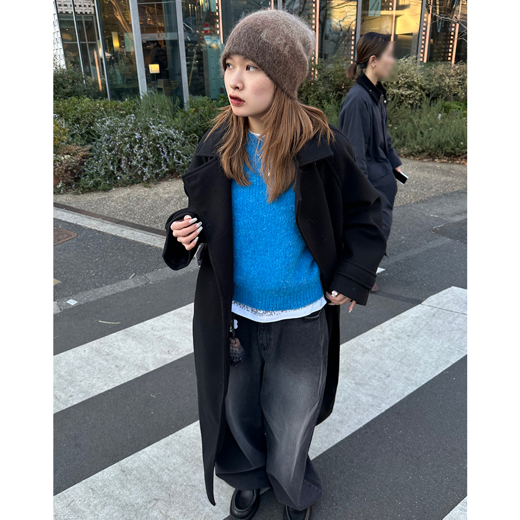 ウールアルパカラウンドニット | ファッション通販サイト NUGU