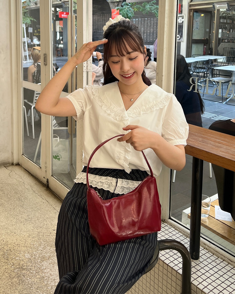 エナメルジッパーハンドバッグ | ファッション通販サイト NUGU