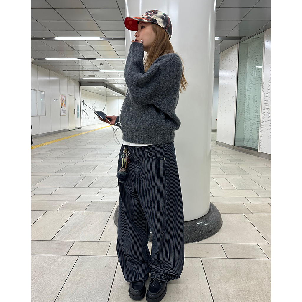 ウールアルパカラウンドニット | ファッション通販サイト NUGU