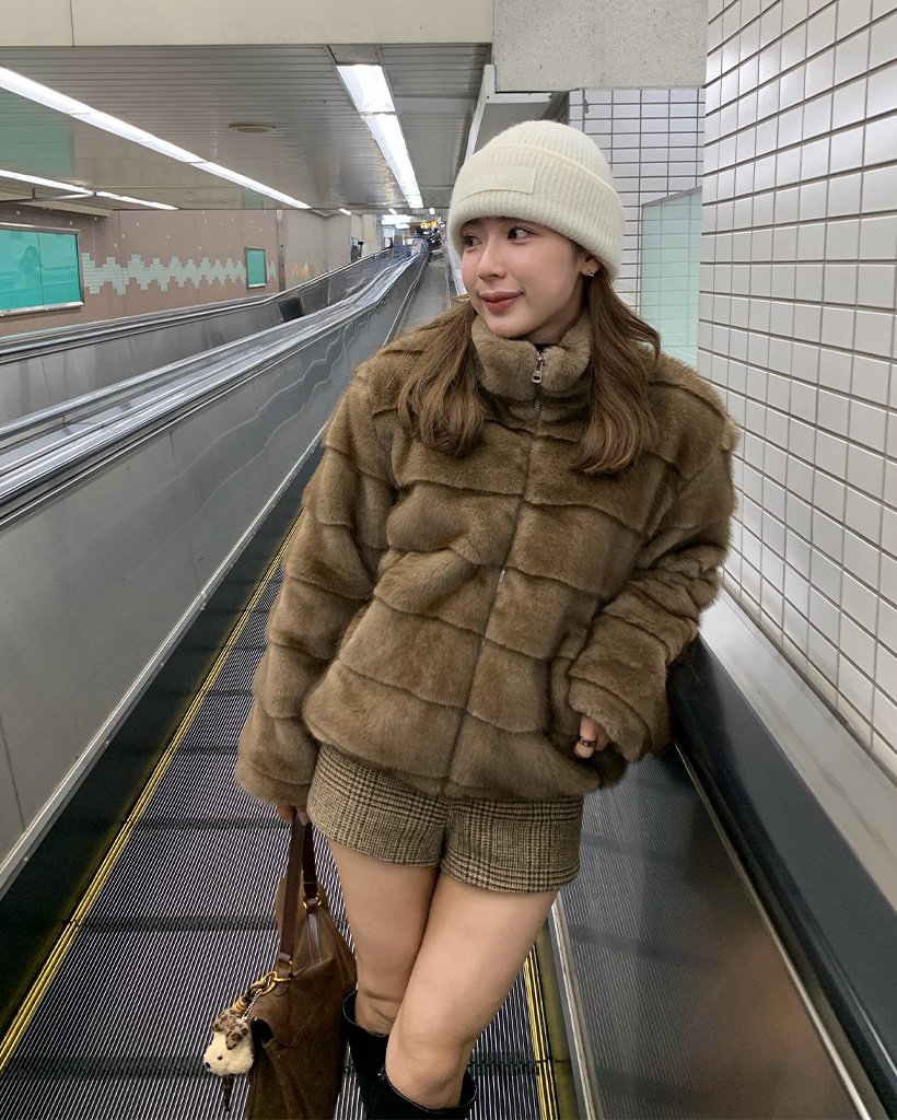 ミンクポイントファージャケット | ファッション通販サイト NUGU