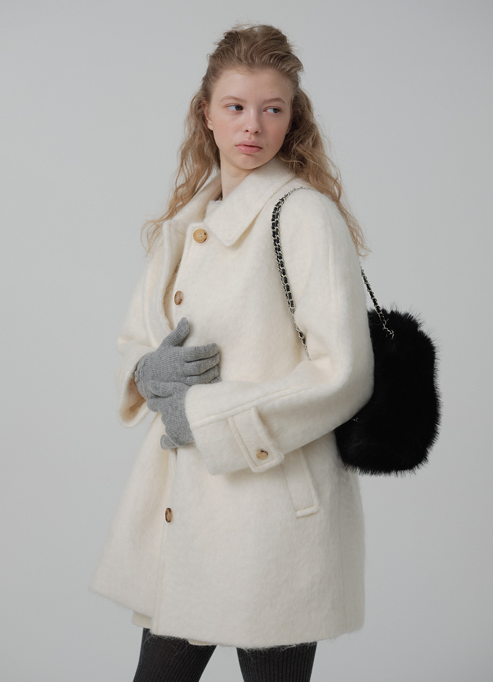 Snow White Half Balmacaan Coat | ファッション通販サイト NUGU