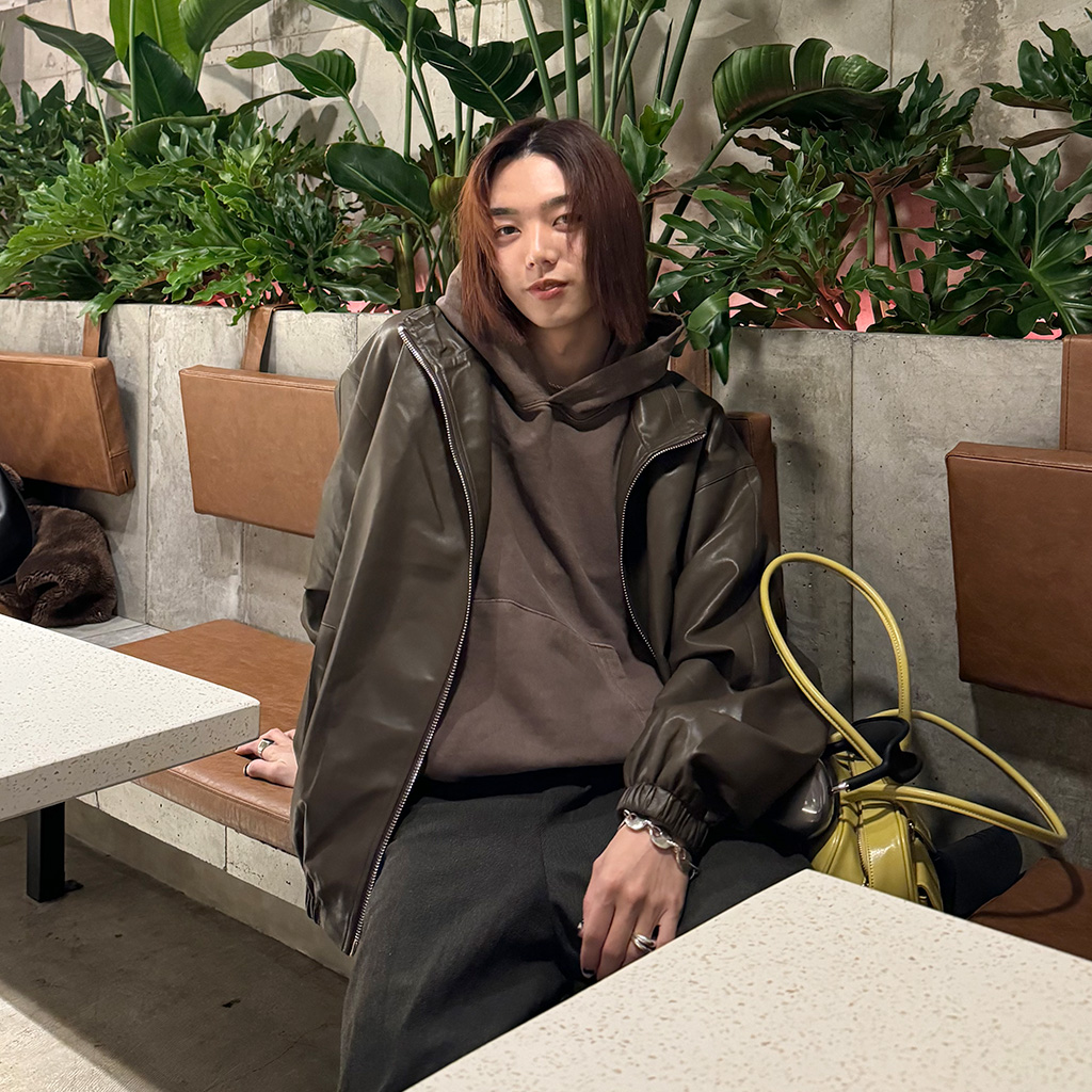 ハイネックレザージップアップジャケット | ファッション通販サイト NUGU