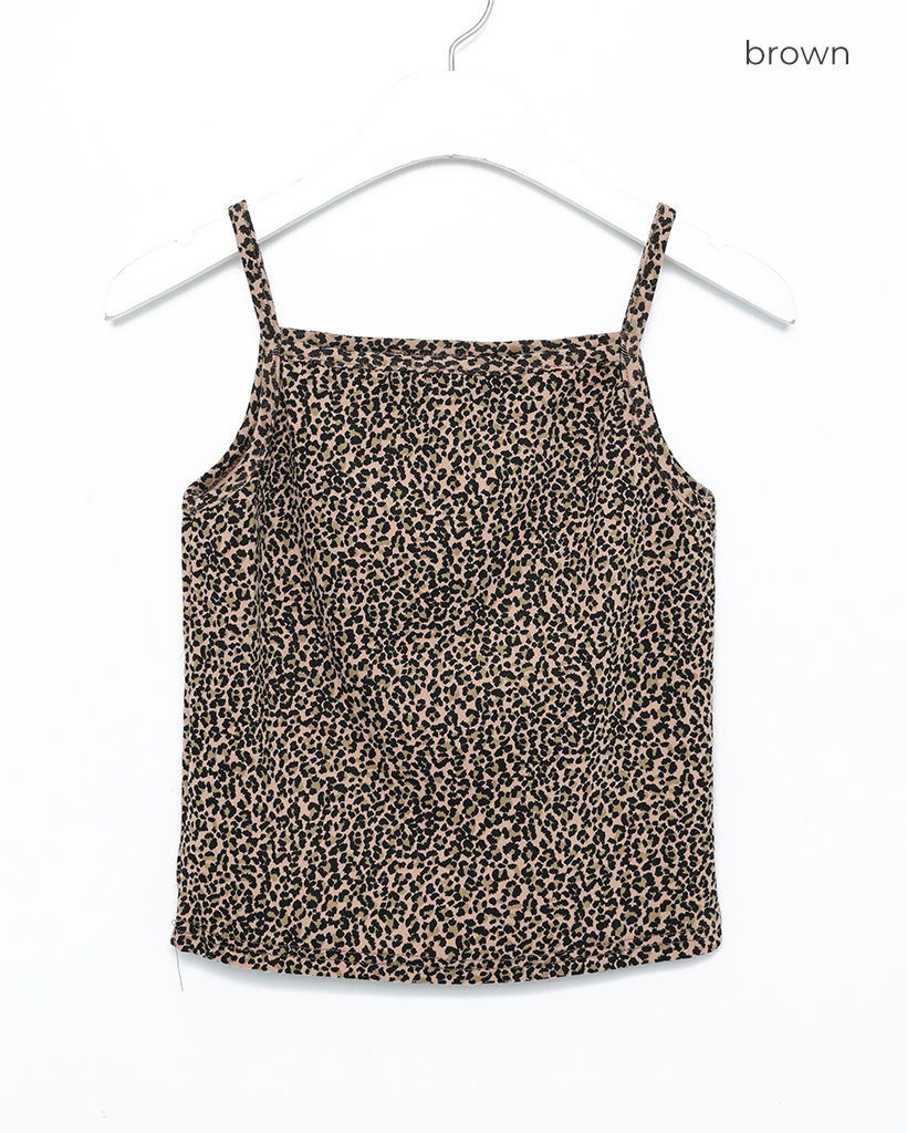 レオパードセミクロップドキャミソール | ファッション通販サイト NUGU