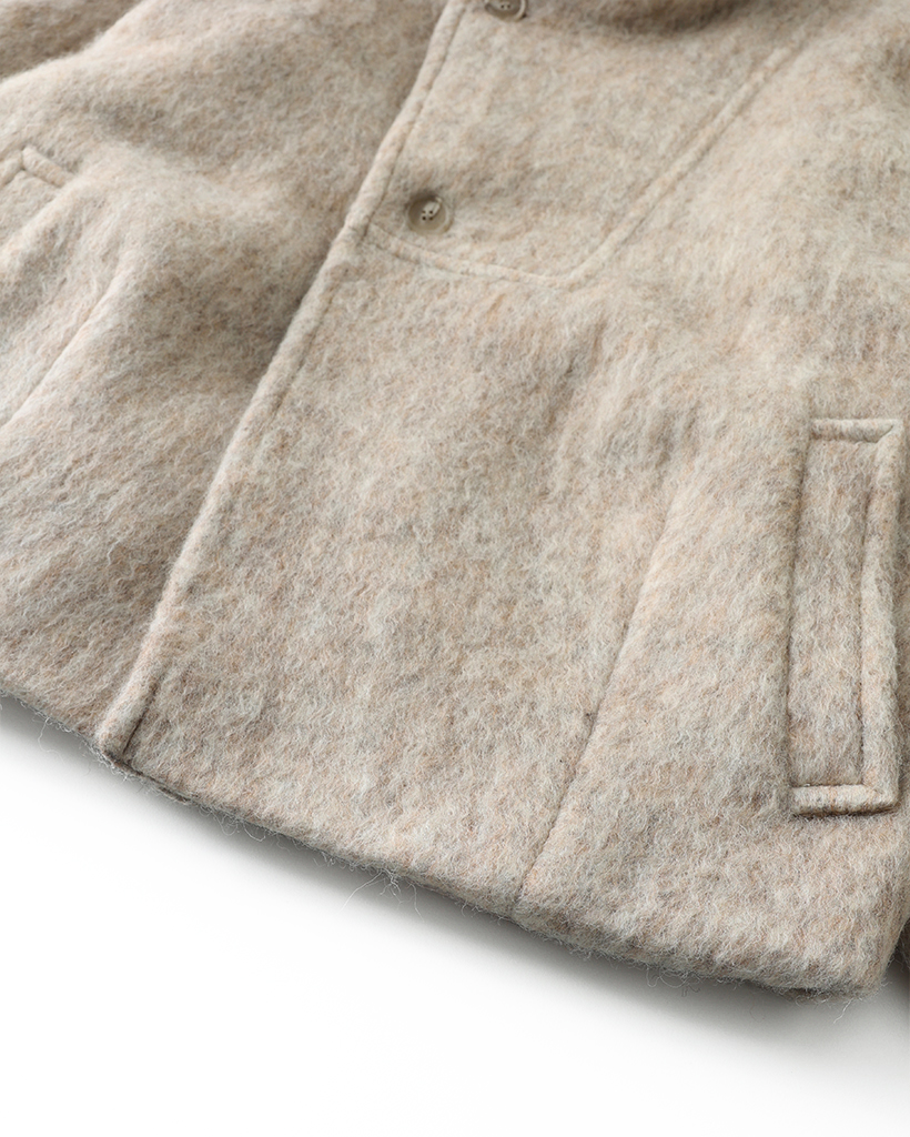 21回再販](ORIGINAL) モヘアライクハーフジャケット | ファッション