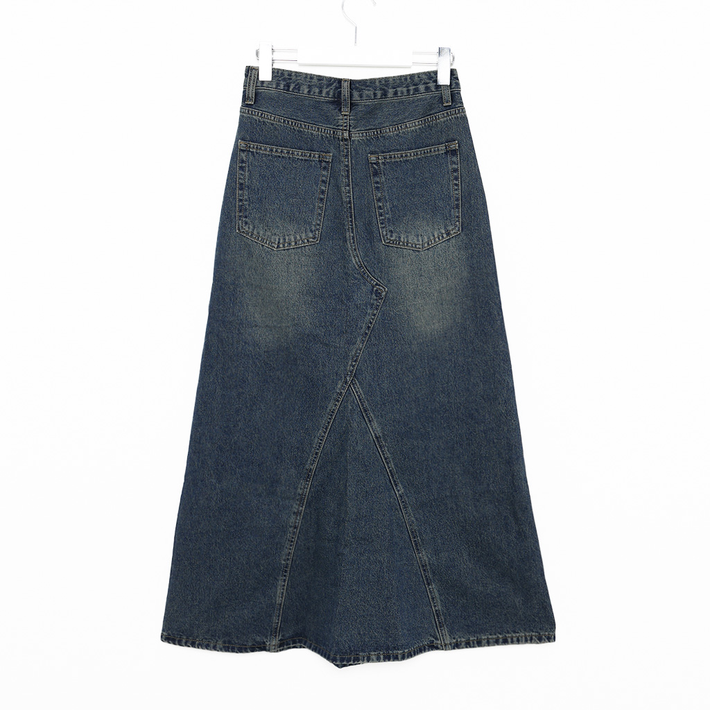 累計販売1,000本]マキシスリットデニムロングスカート | ファッション