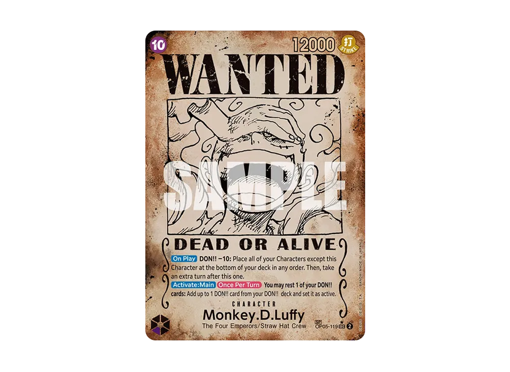 モンキー・D・ルフィ：手配書 SEC-SPC [OP05-119]【英語版