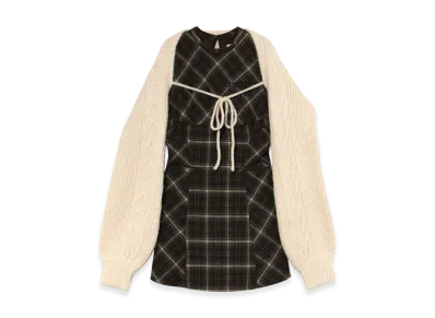 ANDMARY Grenda Pleats Set Mini Dress 