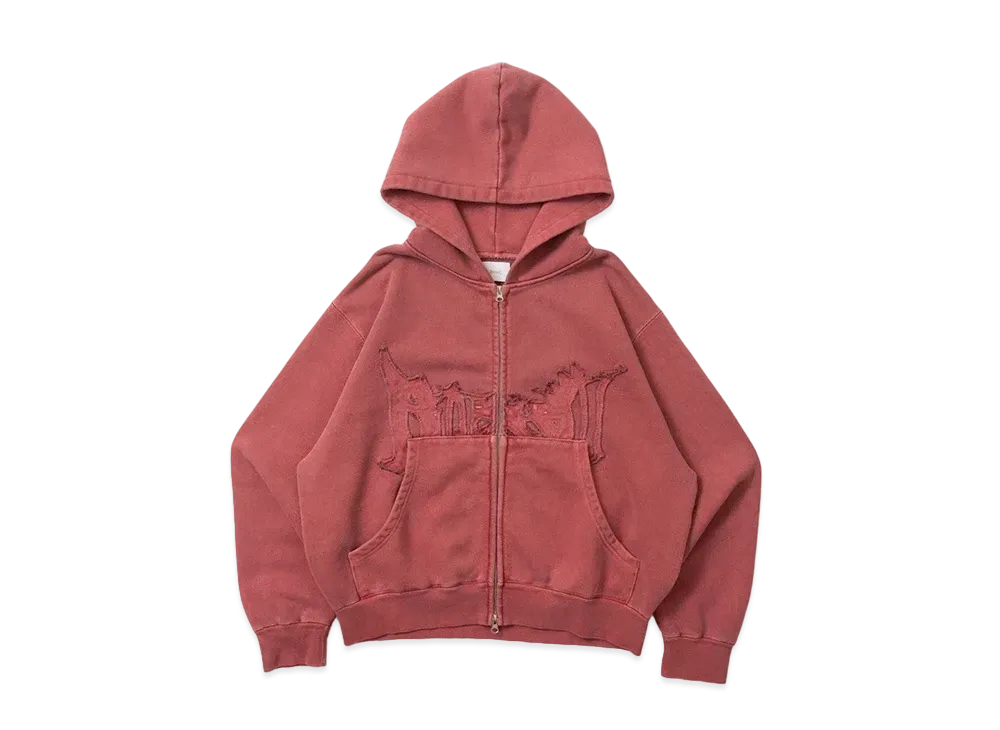 BLESS U Bless U Pigment Zip Hoodie 