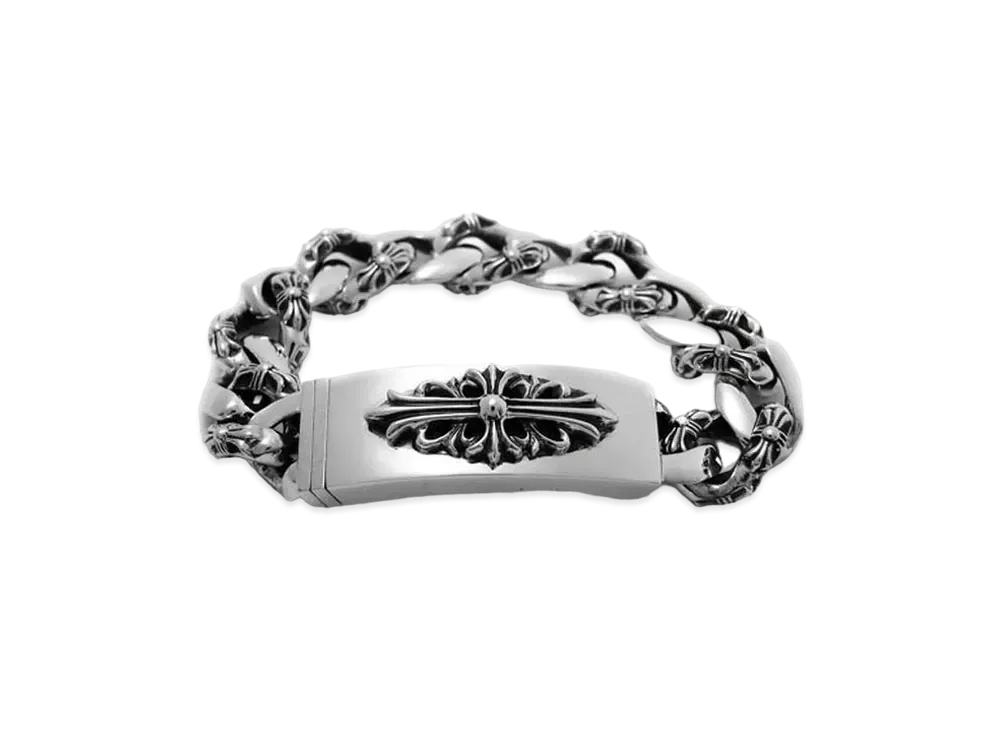 クロムハーツ フローラルクロスIDファンシーリンク ブレスレット