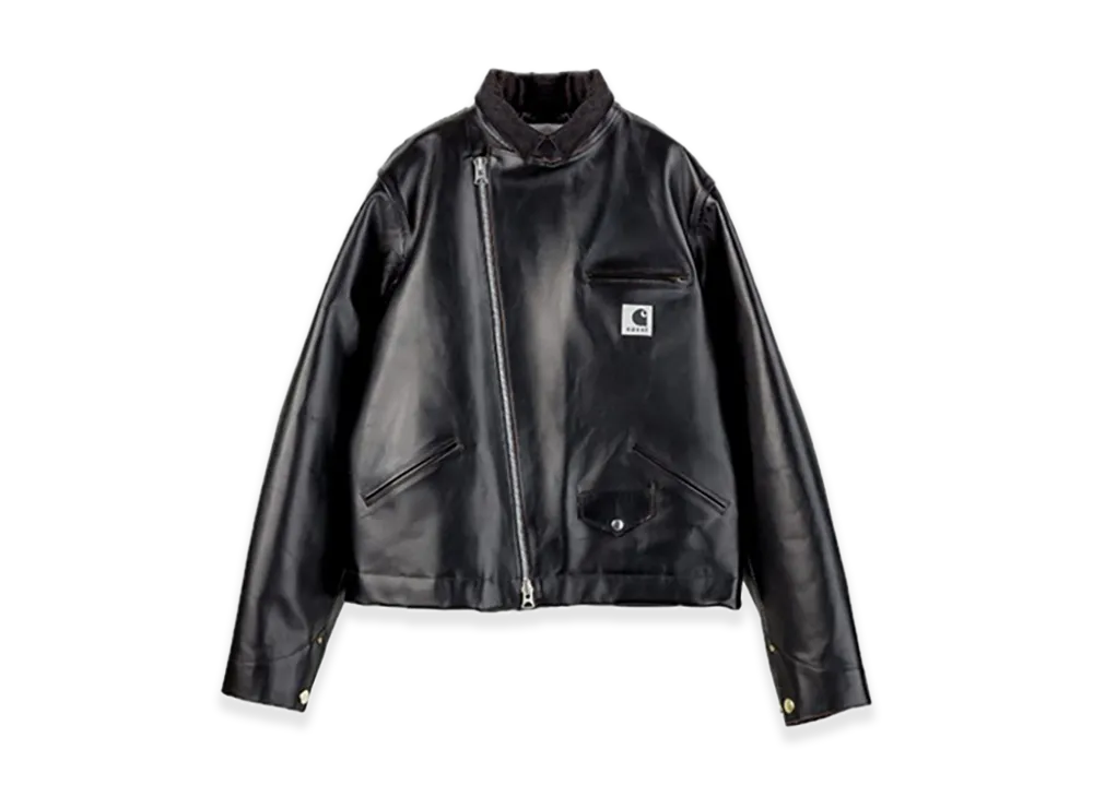 sacai x Carhartt WIP Leather Jacket Mens 