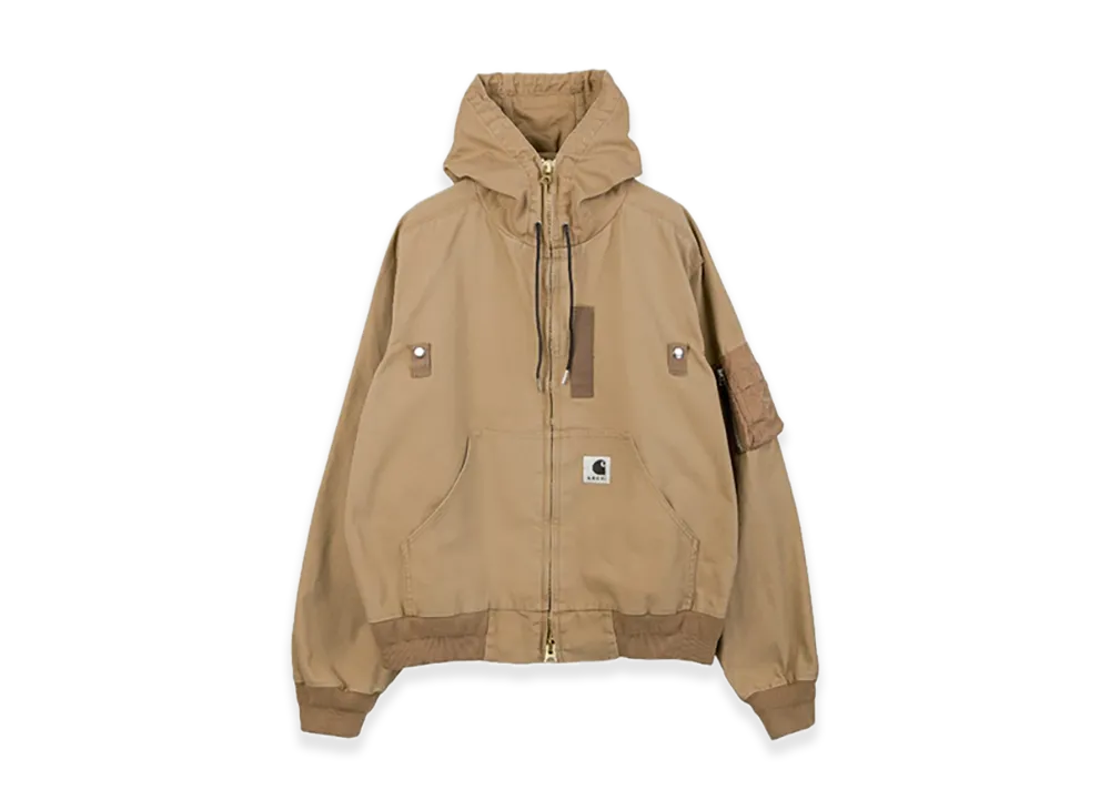 sacai x Carhartt WIP Washed Duck Hooded Blouson Mens (ISETAN