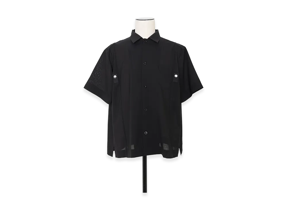 sacai Wool Suiting x Nylon Twill Shirt 
