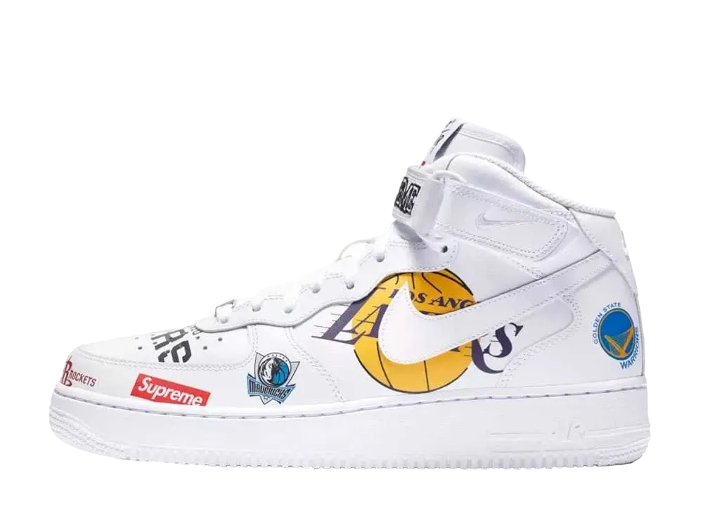 Supreme × NBA × Nike Air Force 1 Mid '07 