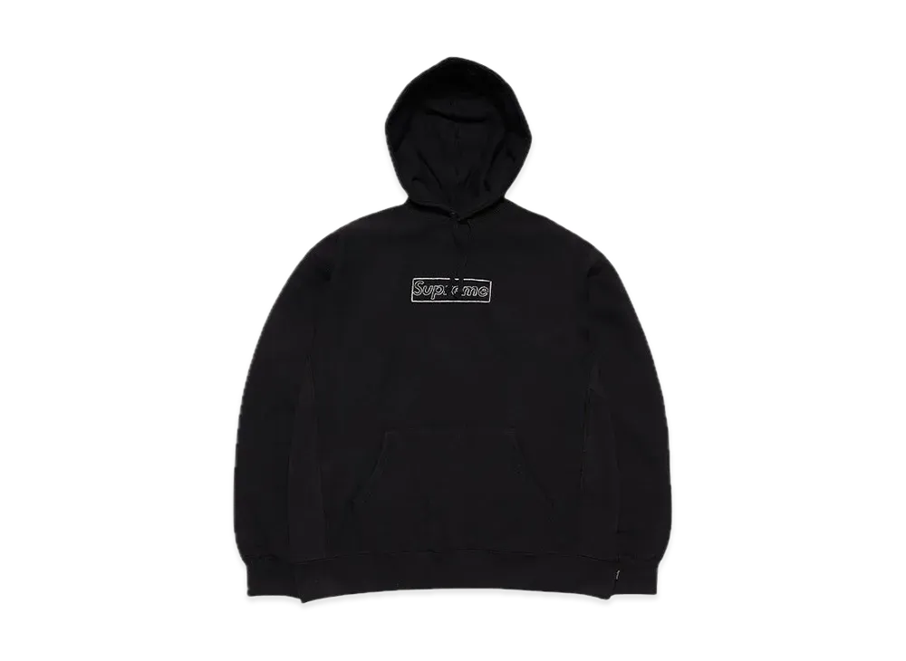 Supreme KAWS Chalk Logo Hooded Sweatshirt 