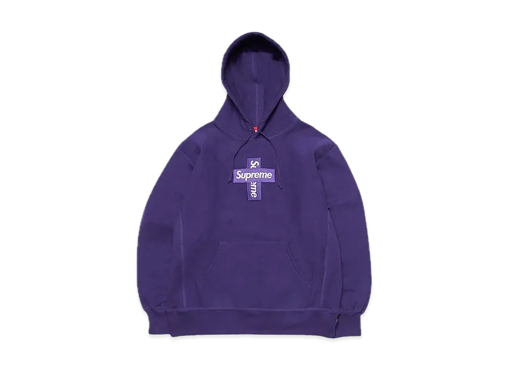 Supreme Cross Box Logo Hooded Sweatshirt 