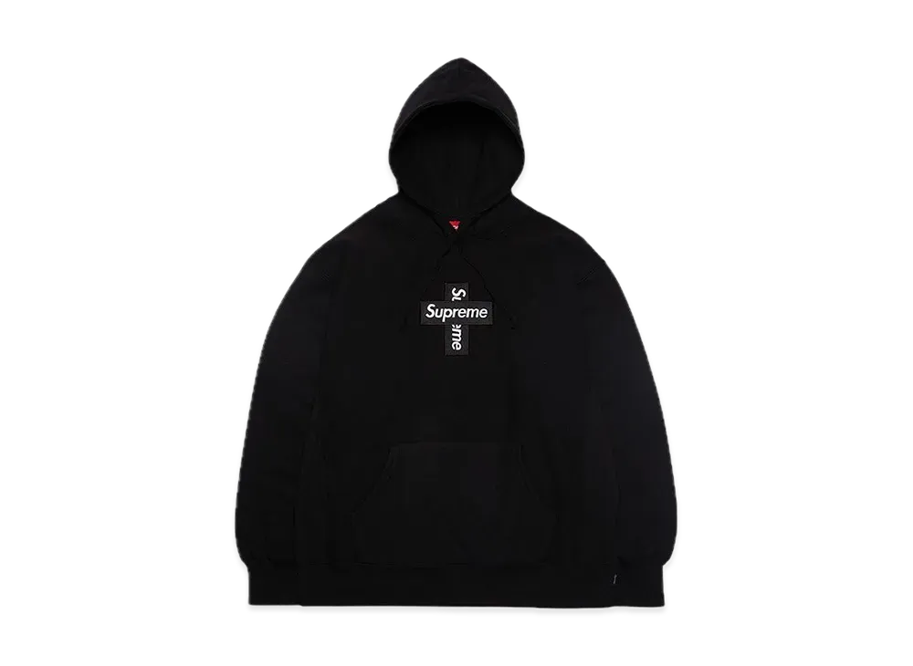 Supreme Cross Box Logo Hooded Sweatshirt 