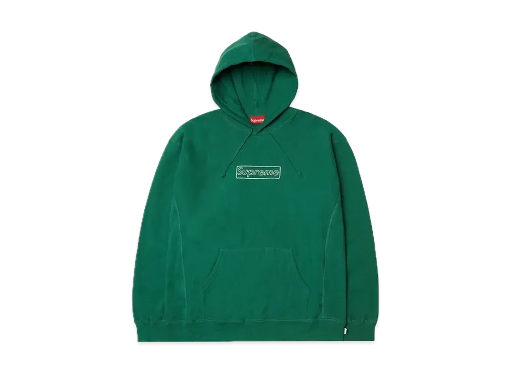 Supreme KAWS Chalk Logo Hooded Sweatshirt 