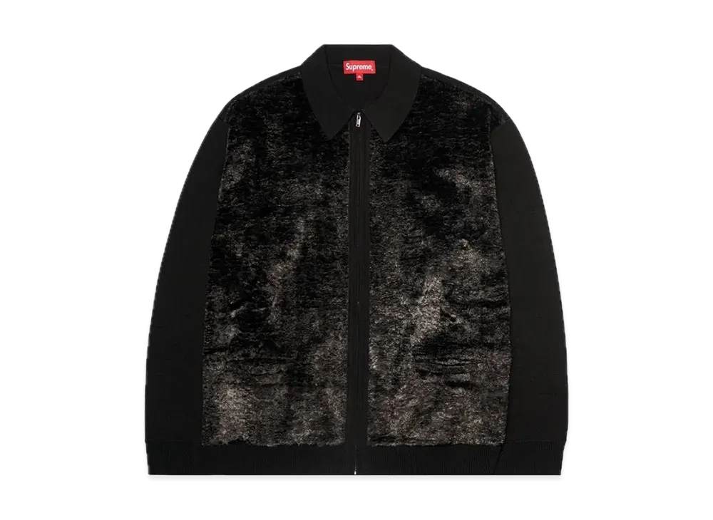 Supreme Faux Fur Zip Up Cardigan 