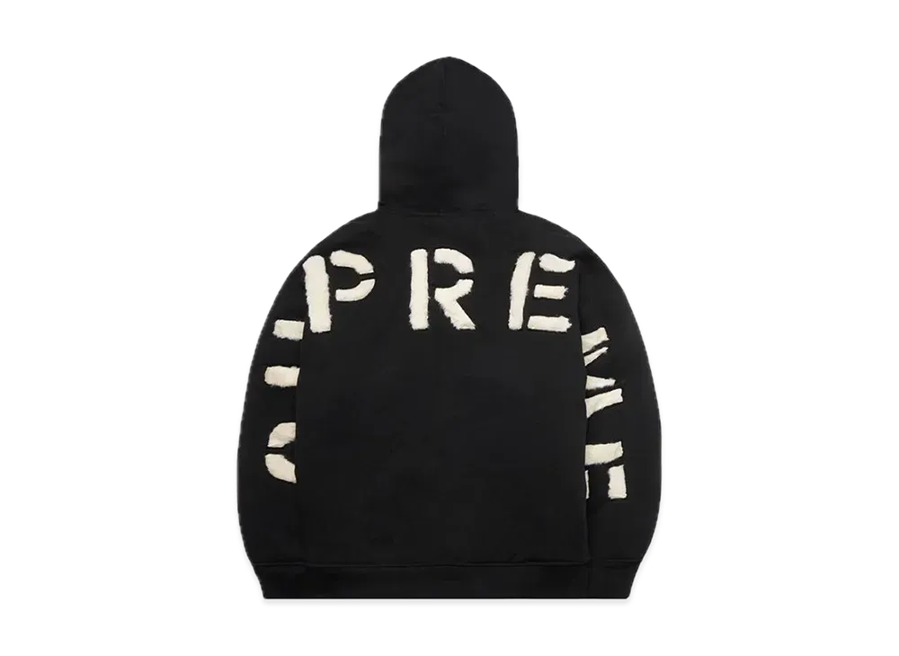 Supreme Faux Fur Lined Zip Up Hooded Sweatshirt 