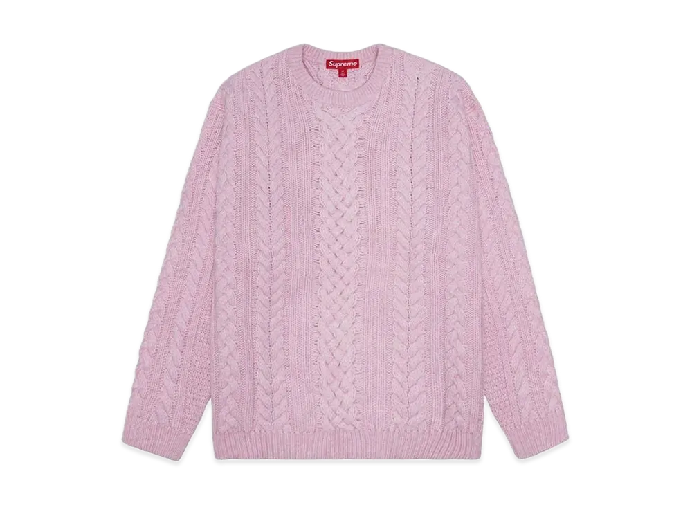 Supreme Applique Cable Knit Sweater 