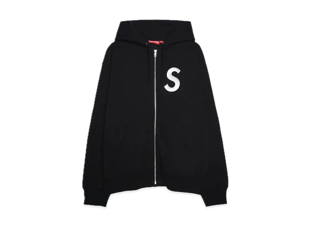 Supreme S Logo Zip Up Hooded Sweatshirt 