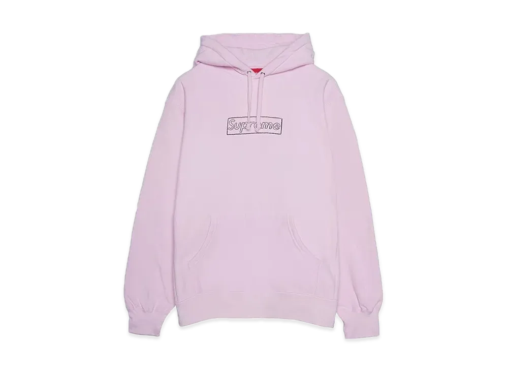 Supreme KAWS Chalk Logo Hooded Sweatshirt 