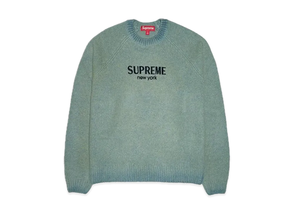 Supreme Flocked Logo Sweater 