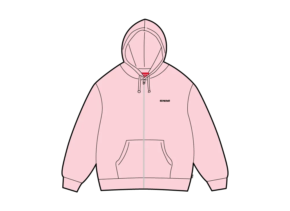 Supreme IDGAF Zip Up Hooded Sweatshirt 
