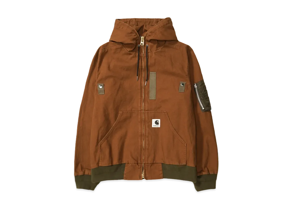 sacai x Carhartt WIP Washed Duck Hooded Blouson Mens 