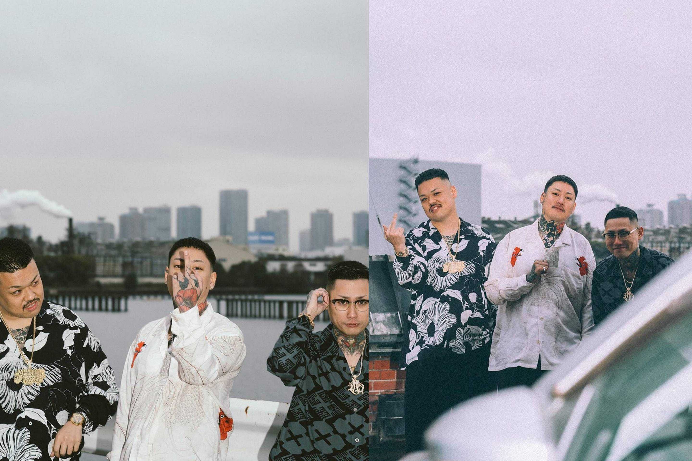 3/30発売｜GAKKIN × BUDSPOOL 廻り花 / 渦軍鶏 L/S Hawaiian Shirt