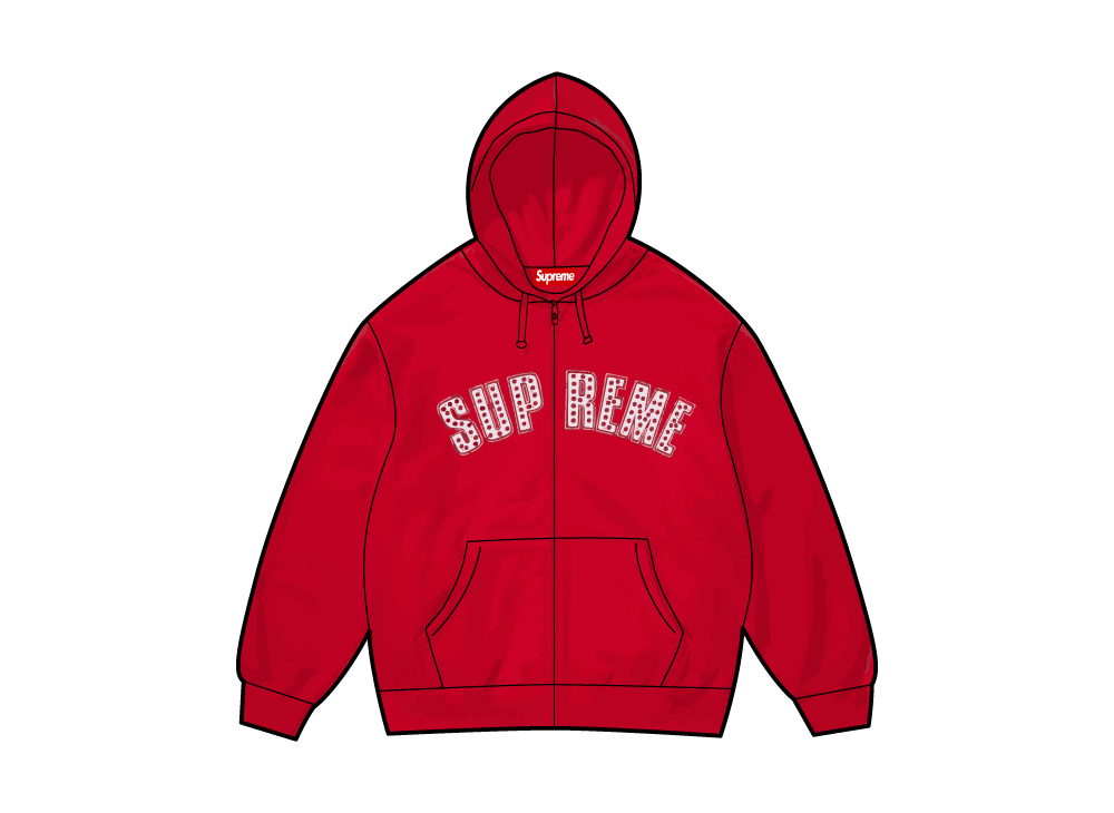 Supreme x B.B. Simon Zip Up Hooded Sweatshirt 