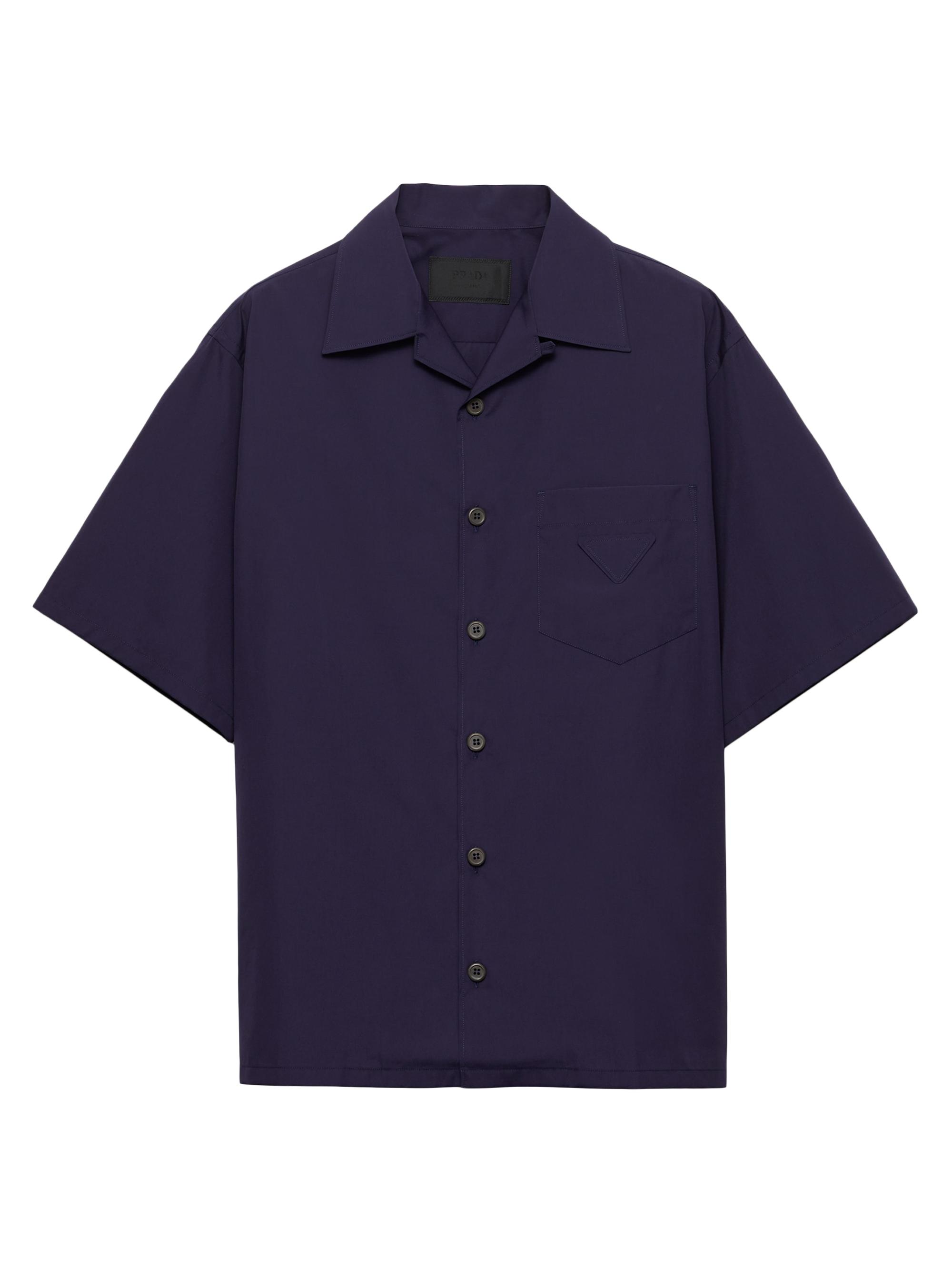 Prada Short-Sleeved Technical Cotton Shirt | Saks Fifth Avenue