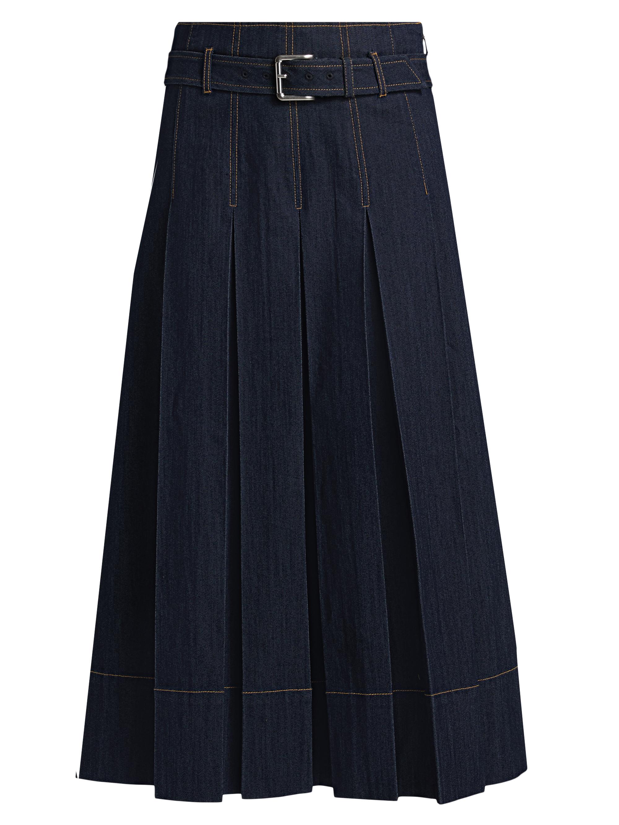 Cinq à Sept Benji Denim A-Line Midi-Skirt | Saks Fifth Avenue