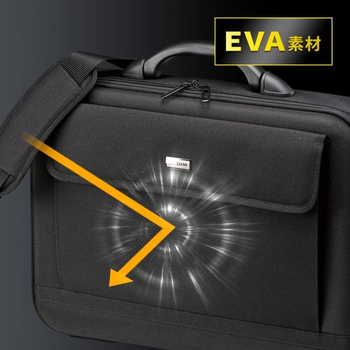 BAG-EVA5BKN【セミハードPCケース（16インチワイド・ブラック）】便利