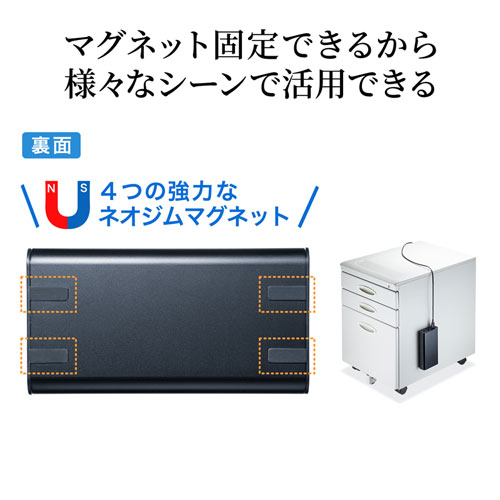 ACコンセント出力ができるマグネット搭載モバイルバッテリーを発売