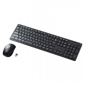SKB-WL38SETBK【ワイヤレス静音キーボードマウスセット（テンキーなし