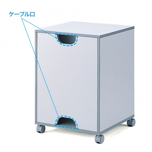 SPS-25KN【レーザープリンタスタンド（4段・キャスター付き・W500