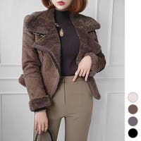 ライダースジャケット フェイクファー （レディース） - ファッション