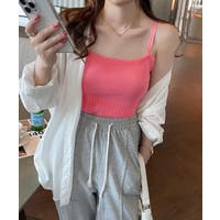 キャミソール ピンク/桃色系（レディース） - ファッション通販