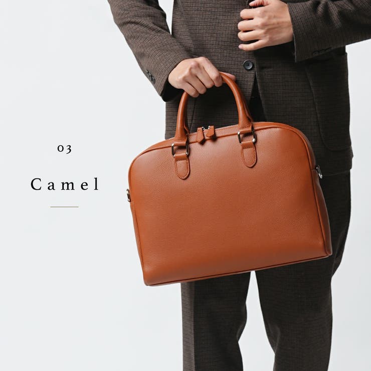 ブリーフケース 薄型 ダブルジッパー シュリンクレザー プレゼント