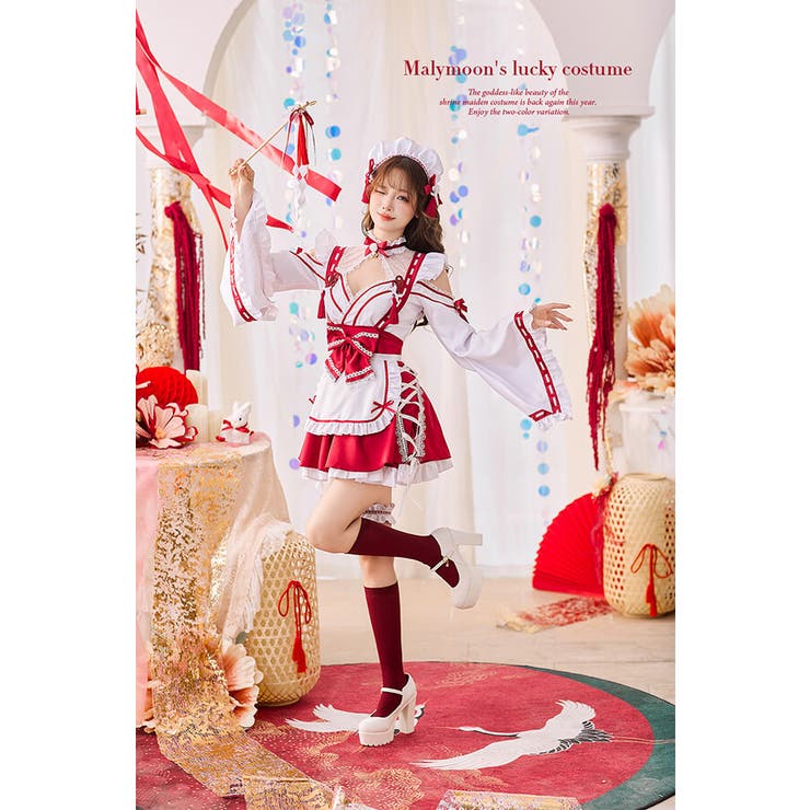 スイートシアードット巫女メイド《オリジナルコスプレ7点セット