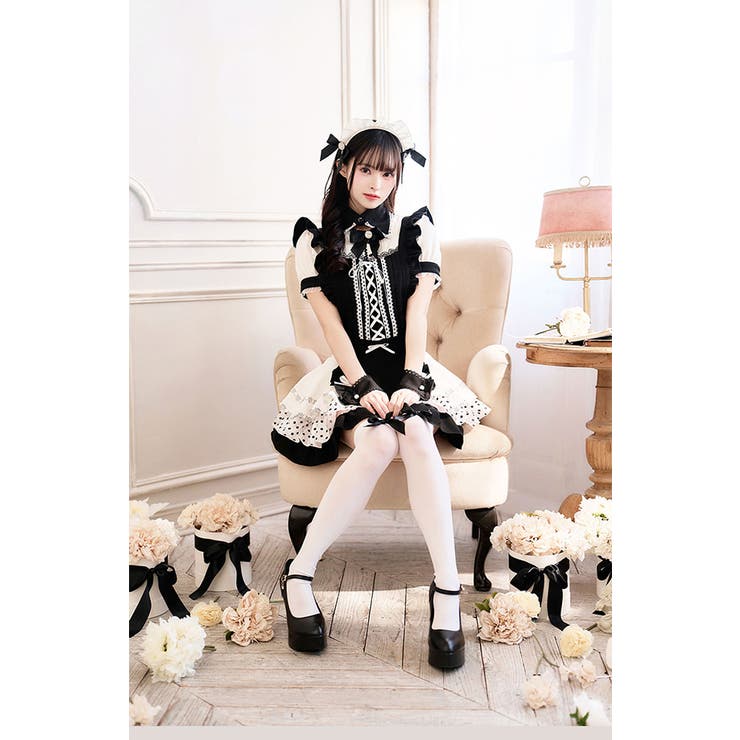 藤咲凪着用】ノワールベルメイド《オリジナルコスプレ6点セット