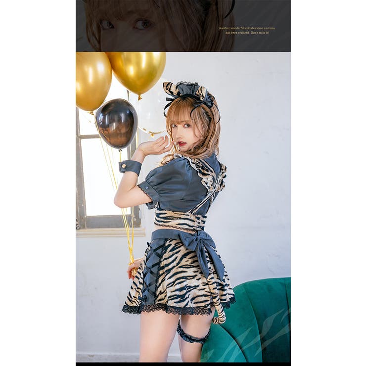 鬼メイドコスチューム《ハロウィンコスプレ9点セット》【Malymoon