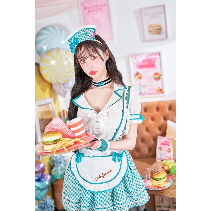 中村里砂着用】キャンディポップレトロダイナーウエイトレス