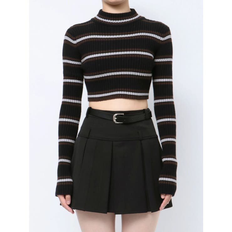 ハイネッククロップニット[品番：MKSW0060190]｜EMODA（エモダ）の