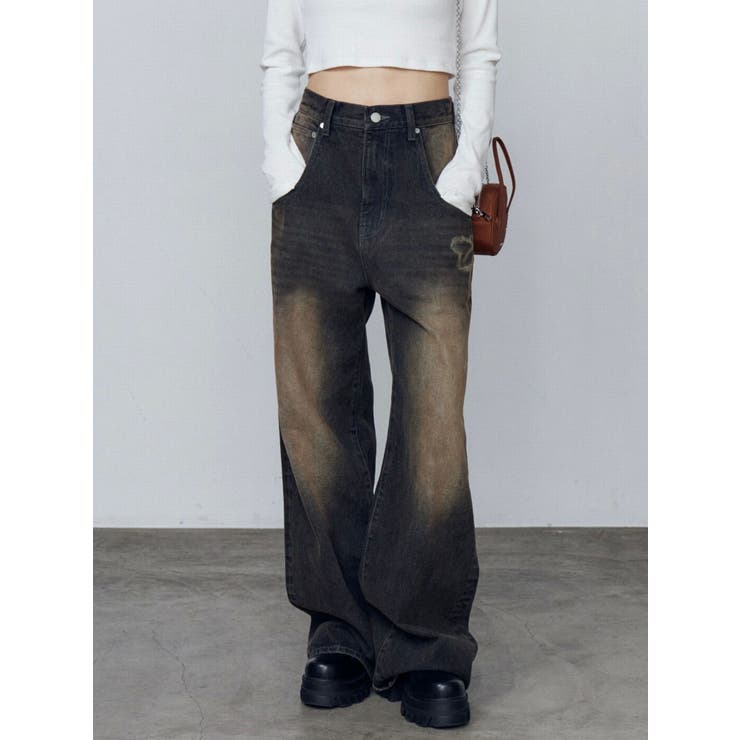 リボングラフィックルーズジーンズ[品番：MKSW0065733]｜EMODA（エモダ