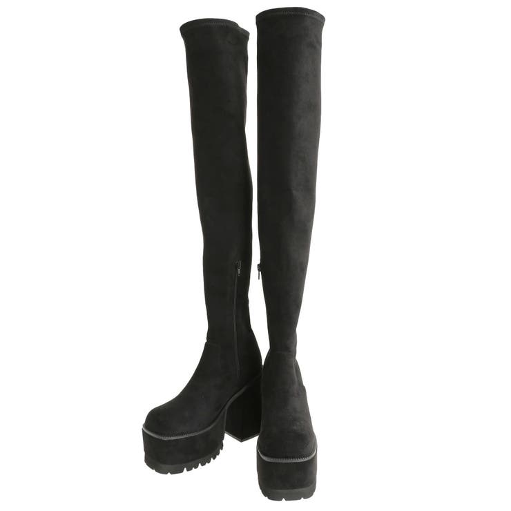 スクエアフィットロングブーツ[品番：MKSW0065822]｜EMODA（エモダ）の